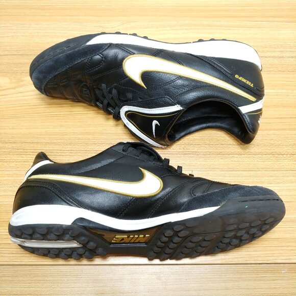 Nike Soccer Shoes Men's US 11.5 Tiempo Mystic III 3 TF Turf 2009 2010 366183-018 - Picture 7 of 9